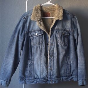 Lucky Brand Sherpa trucker jacket